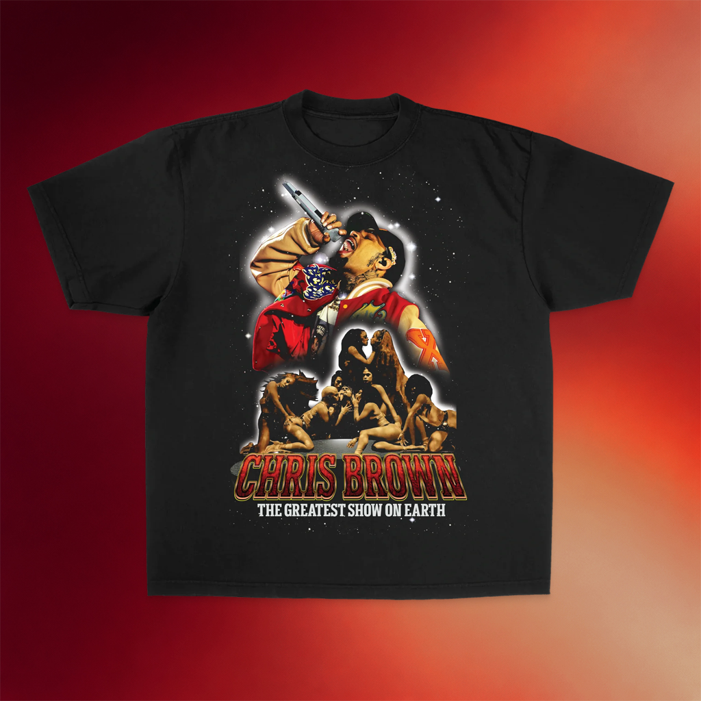 Chris Brown Merch 2026 Greatest Show On Earth Collage T-Shirt Chris Brown Shirt Best Fan Gifts