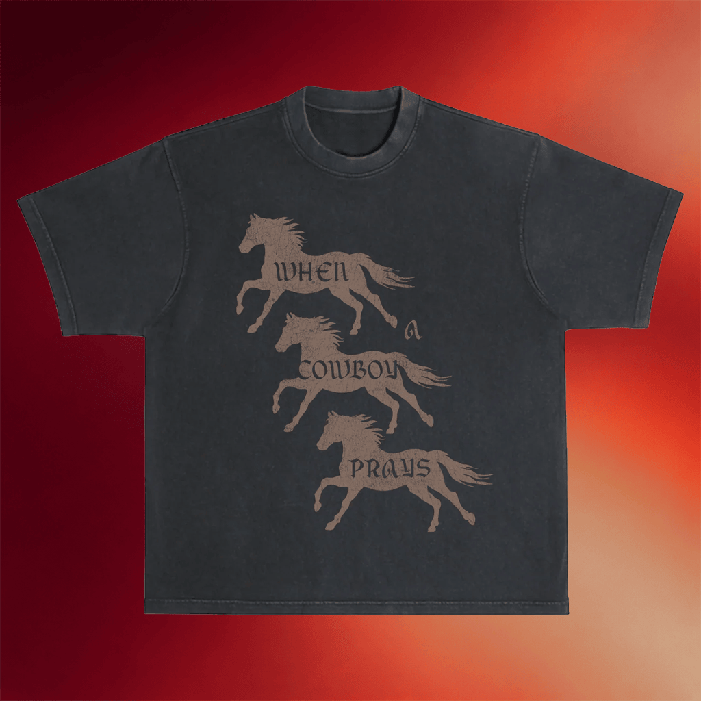 Brandon Lake Merch 2026 Maverick T-Shirt When Cowboy Prays Shirt Gifts For Music Lovers