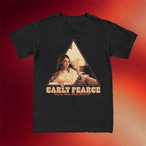 Carly Pearce Merch 2026 Triangle Photo T-Shirt Country Music Made Me Do It Shirt Fan Gifts