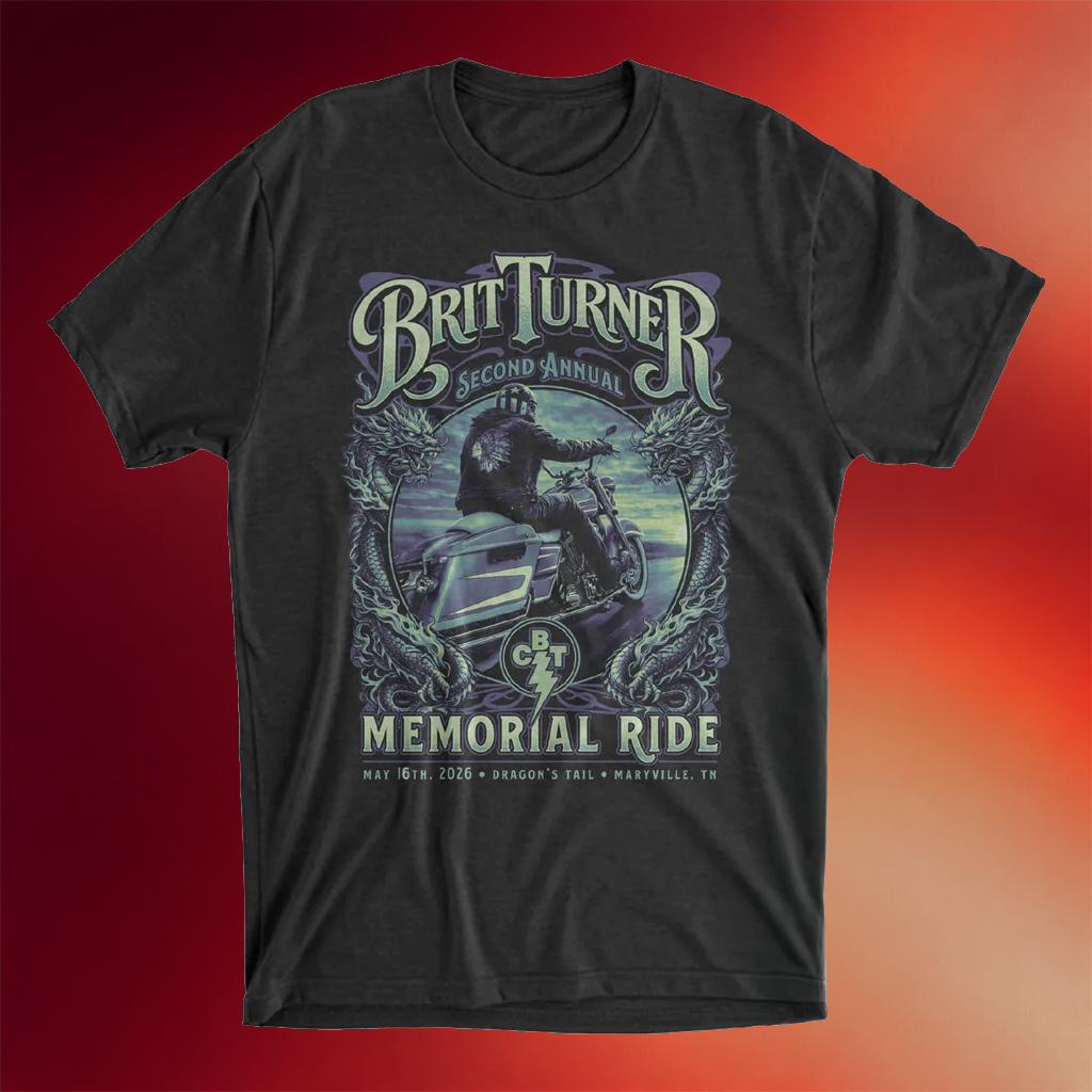 Blackberry Smoke Merch 2026 2nd Annual Brit Turner Memorial Ride T-Shirt Gift For Rock Fans