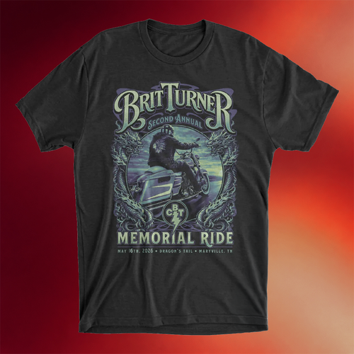 Blackberry Smoke Merch 2026 2nd Annual Brit Turner Memorial Ride T-Shirt Gift For Rock Fans