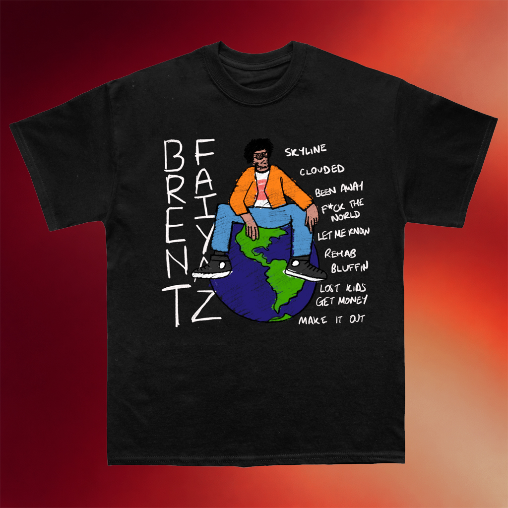 Brent Faiyaz Merch Brent Faiyaz Sketchbook T-Shirt Music Gift Ideas For Guys