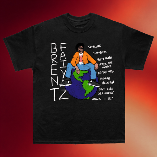 Brent Faiyaz Merch Brent Faiyaz Sketchbook T-Shirt Music Gift Ideas For Guys