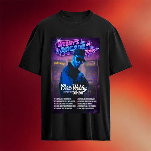 Chris Webby The Webby_s Arcade Tour 2026 Dates T-Shirt Chris Webby Merch Gifts For My Husband