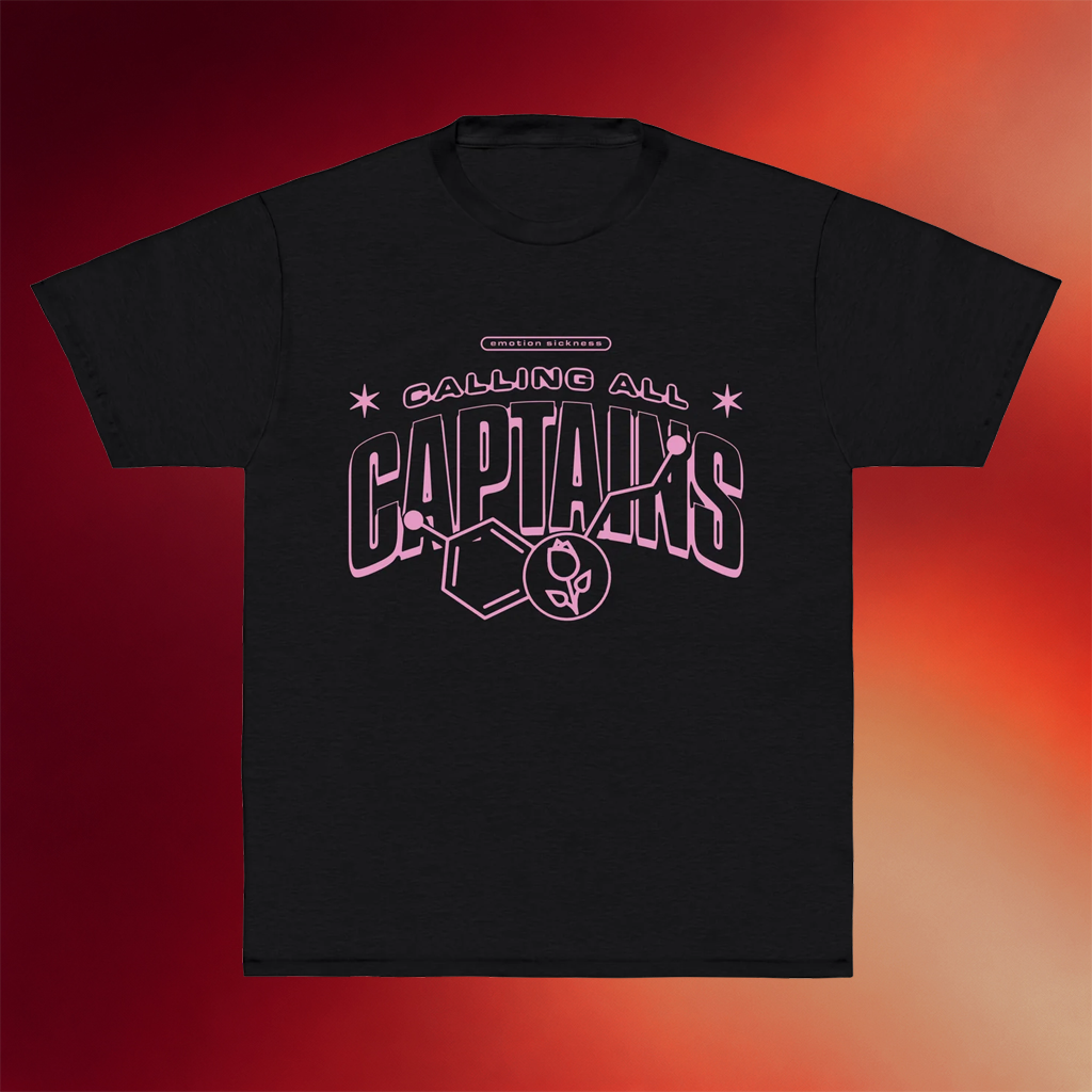 Calling All Captains Merch 2026 Arch Pink T-Shirt Black Cool Gifts For Music Lovers