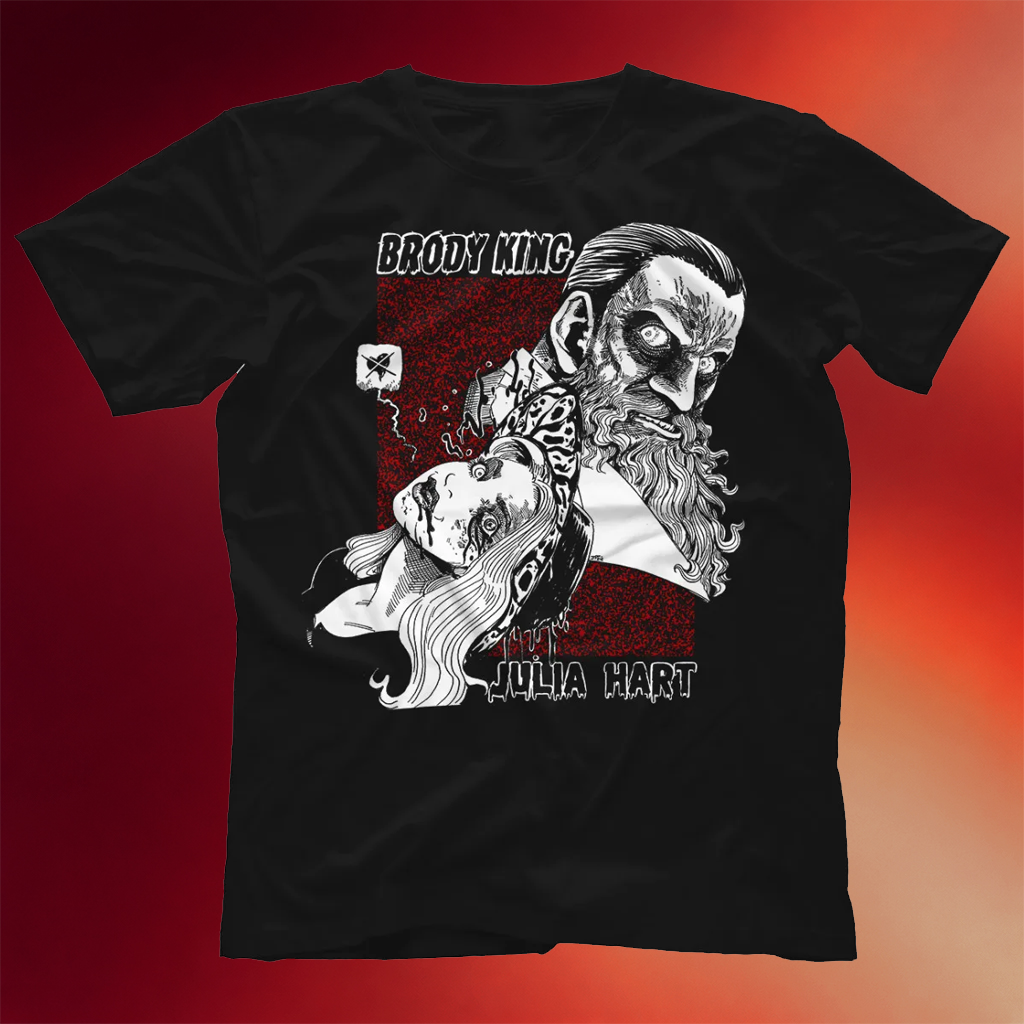 Brody King Merch Brody King And Julia Hart T-Shirt Twisted Fiction Shirt Gifts For Brother