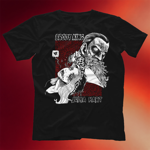 Brody King Merch Brody King And Julia Hart T-Shirt Twisted Fiction Shirt Gifts For Brother