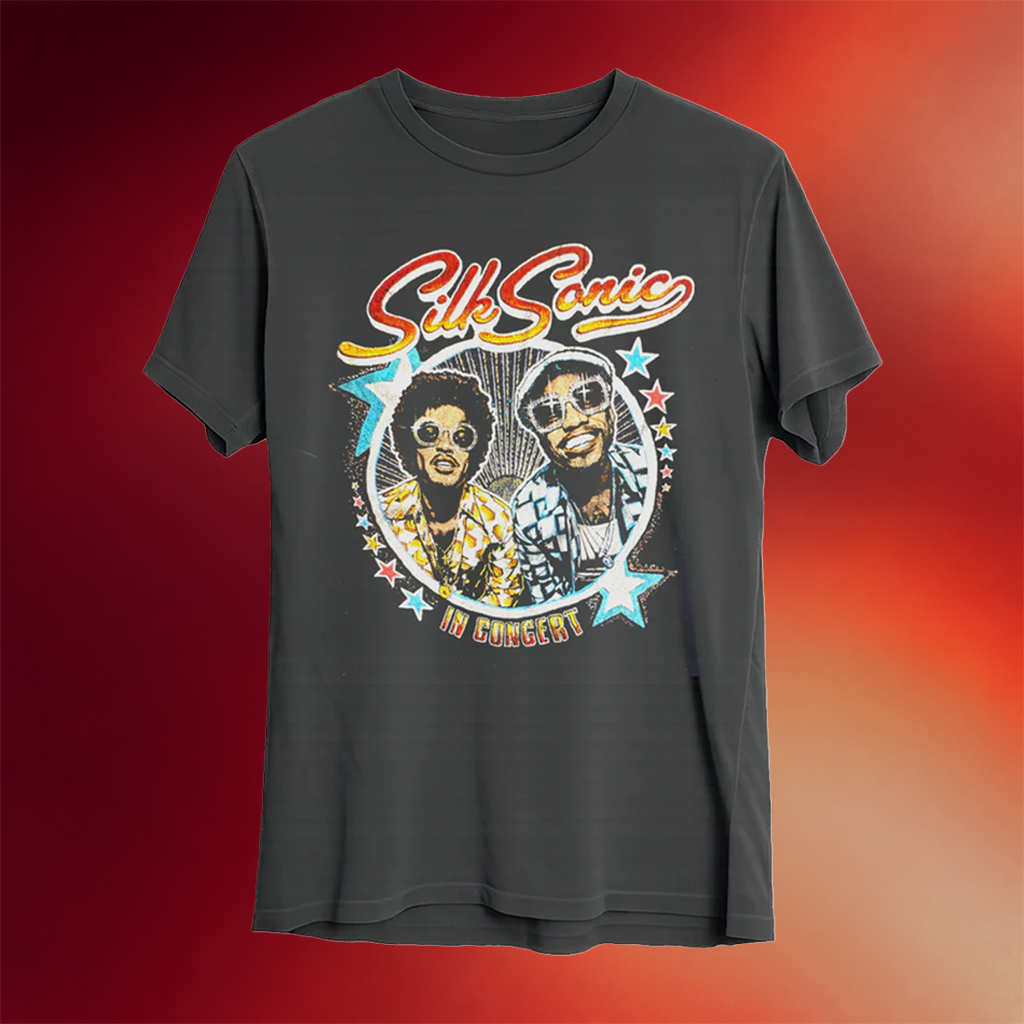 Bruno Mars Merch 2026 Silk Sonic In Concert T-Shirt Gift Ideas For Music Lovers