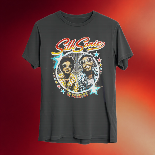 Bruno Mars Merch 2026 Silk Sonic In Concert T-Shirt Gift Ideas For Music Lovers