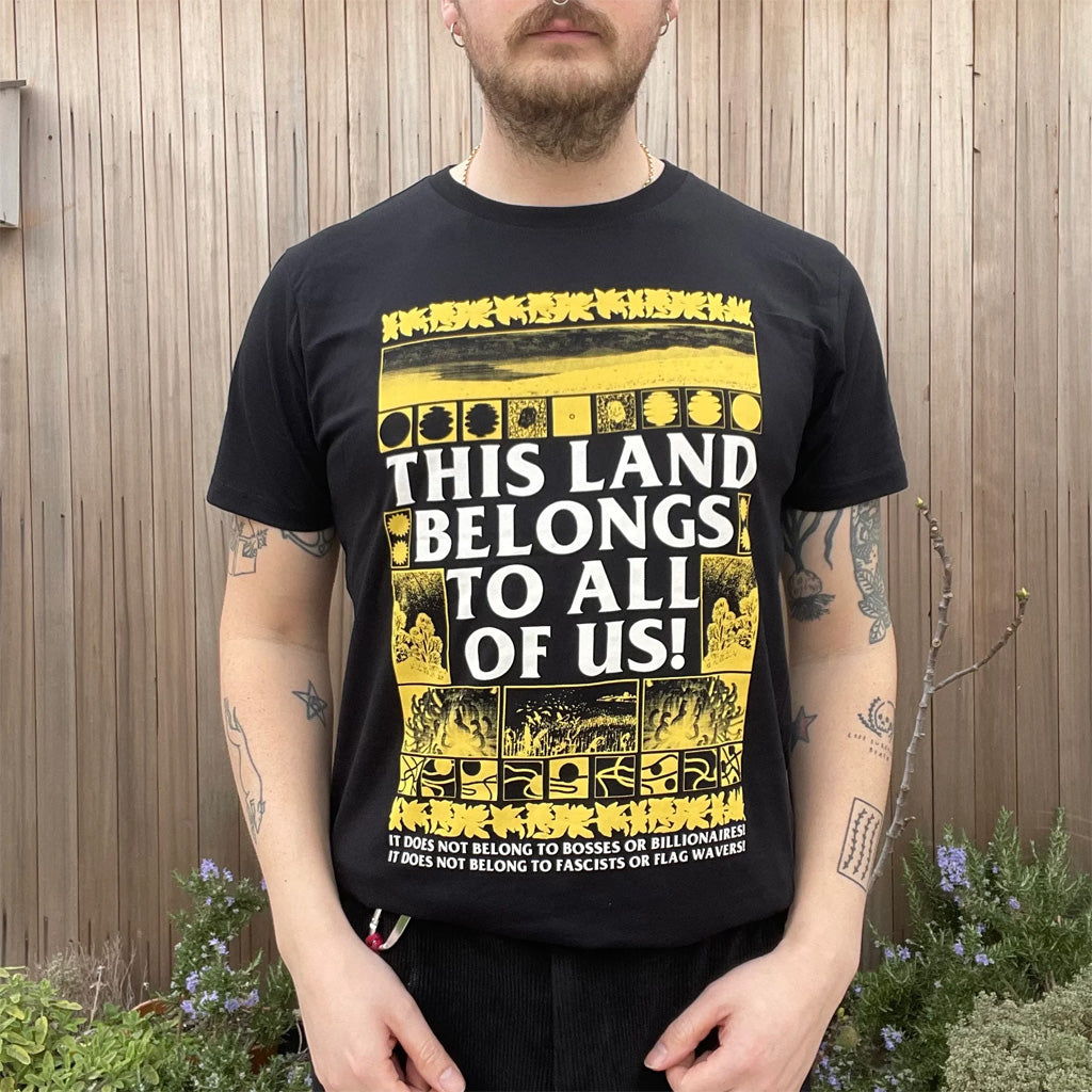 Black Lodge Press Merch 2026 This Land Belongs To All Of Us T-Shirt Gardening Gifts For Men