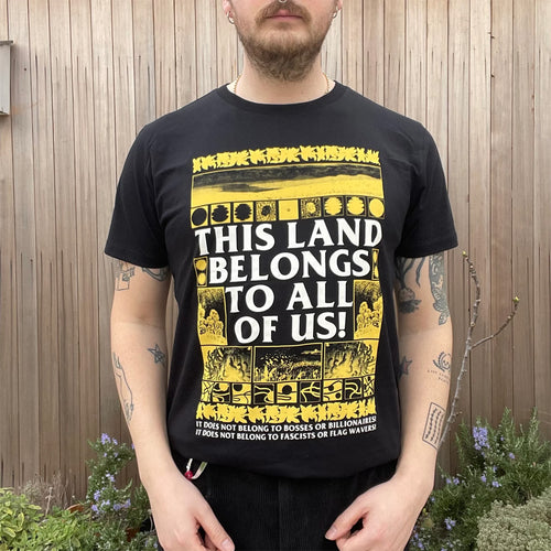 Black Lodge Press Merch 2026 This Land Belongs To All Of Us T-Shirt Gardening Gifts For Men