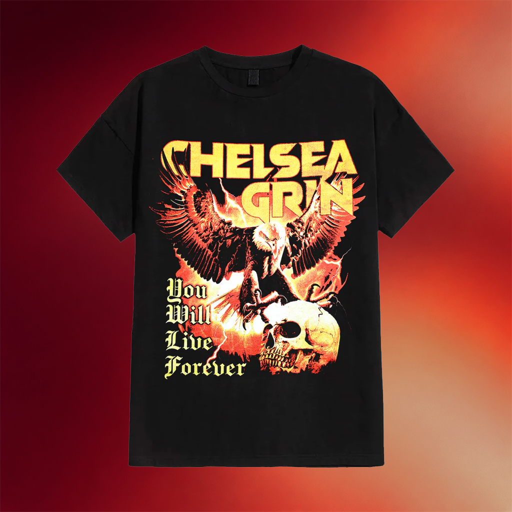Chelsea Grin Merch 2026 You Will Live Forever T-Shirt Music Lover Gifts For Him