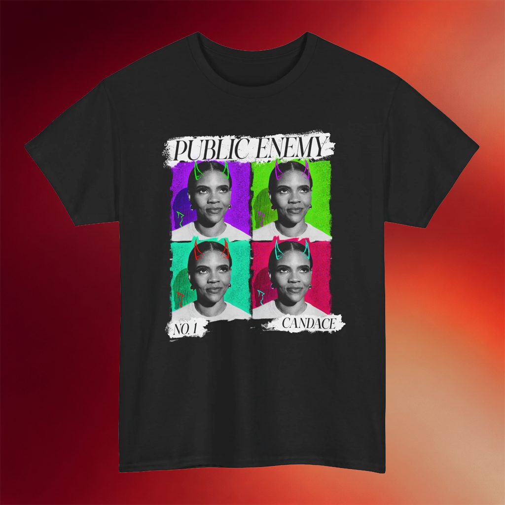 Candace Owens Merch 2026 Public Enemy No 1 T-Shirt Candace Owens Shirt Black Gifts For Friends