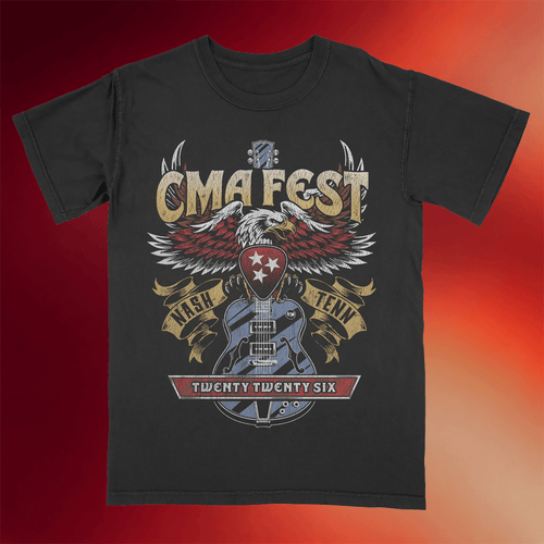 CMA Merch 2026 CMA Fest 2026 Eagle Guitar T-Shirt Gifts For Country Music Lover