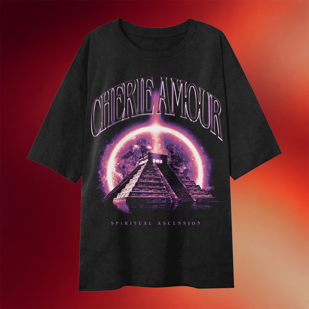 Cherie Amour Merch 2026 Ziggurat Black T-Shirt Spiritual Ascension Shirt Gifts For Music Fans