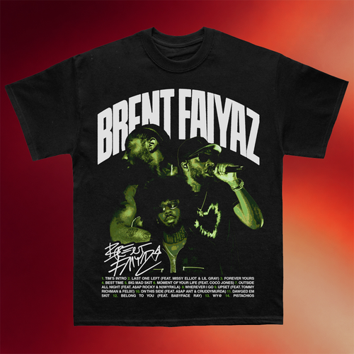 Brent Faiyaz Merch Brent Larger Than Life Album T-Shirt Brent Faiyaz Shirt Gifts For Fans