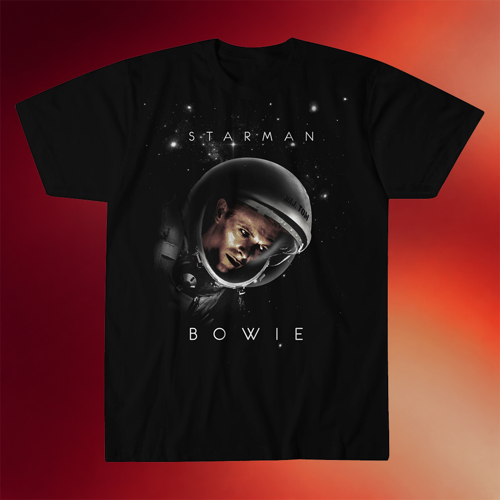 David Bowie Merch 2026 Starman Black T-Shirt David Bowie Shirt Gifts For Brothers