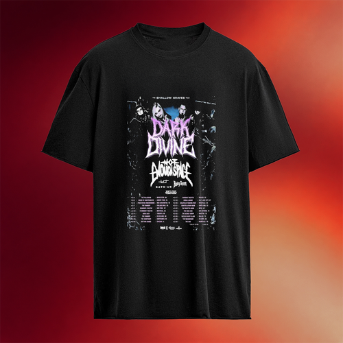 Dark Divine Fall Tour 2026 T-Shirt Dark Divine Merch Presents For Music Lovers