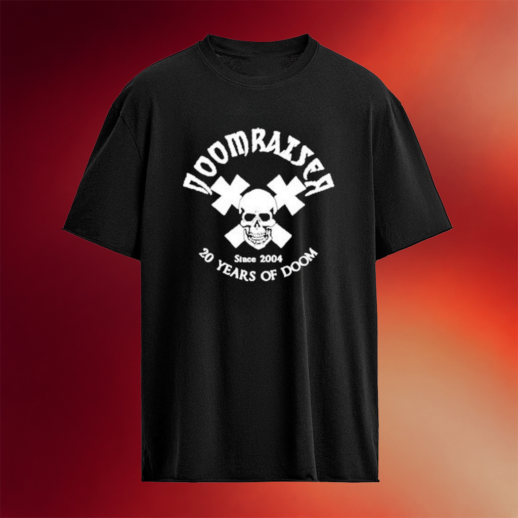 Doomraiser 20 Years Of Doom Cold Grave Marble Since 2004 T-Shirt Gifts For Music Fans