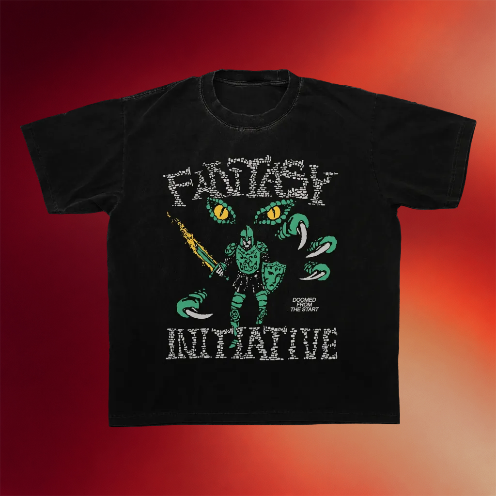 Fantasy Initiative Merch  Doomed T-Shirt Birthday Gift Ideas For Dad