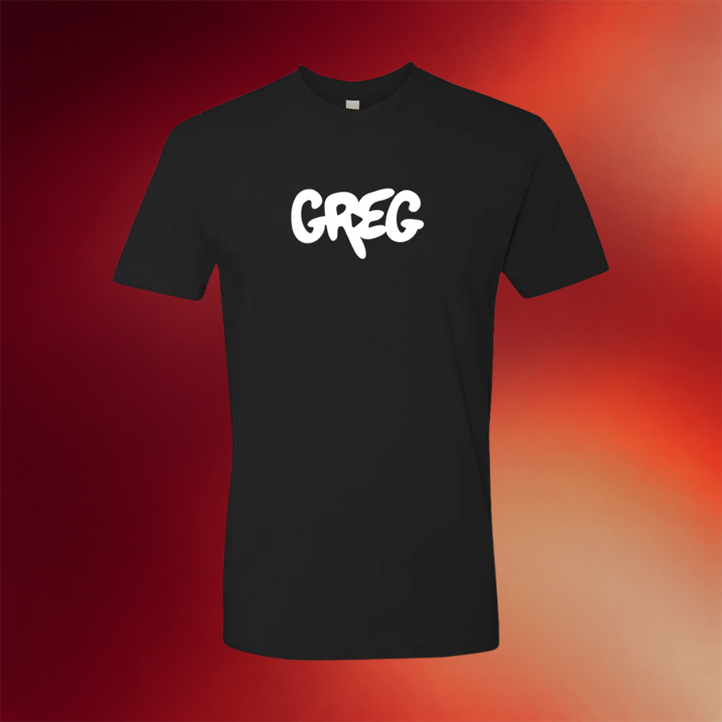 Danny Gonzalez Merch 2026 GREG 2 0 T-Shirt Black Birthday Ideas For Friends