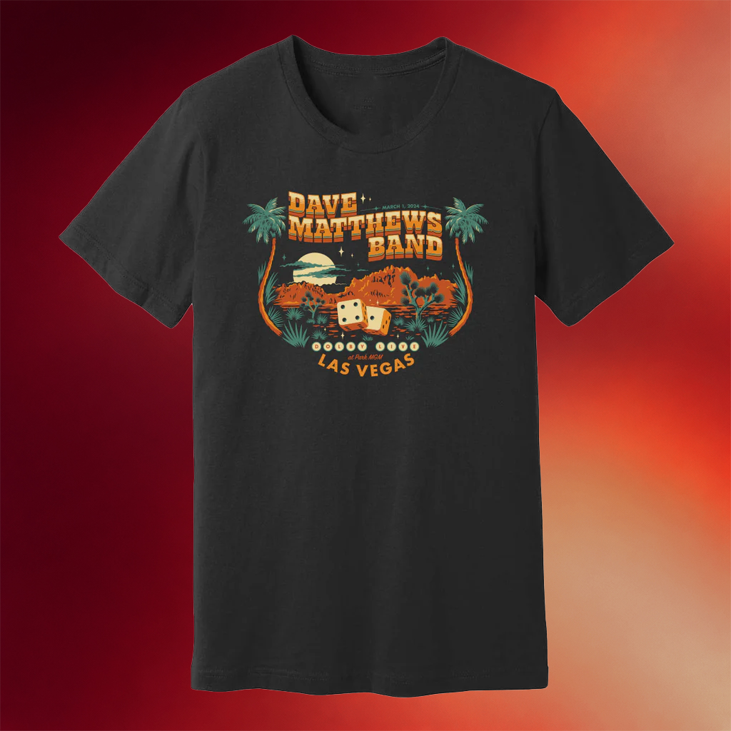 Dave Matthews Band Merch Vegas 2024 T-Shirt Dave Matthews Shirt Gift Ideas For Music Lovers