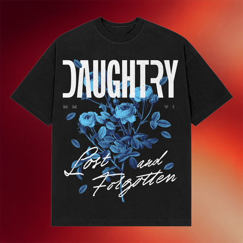 Daughtry Merch 2026 Lost And Forgotten Flower T-Shirt Daughtry Band Shirt Gifts For Rock Fans