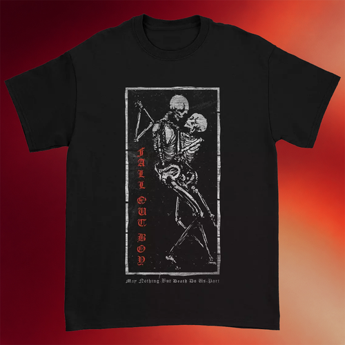 Fall Out Boy Merch Fall Out Boy Dancing Skeletons T-Shirt Best Gifts For Rock Band Fans