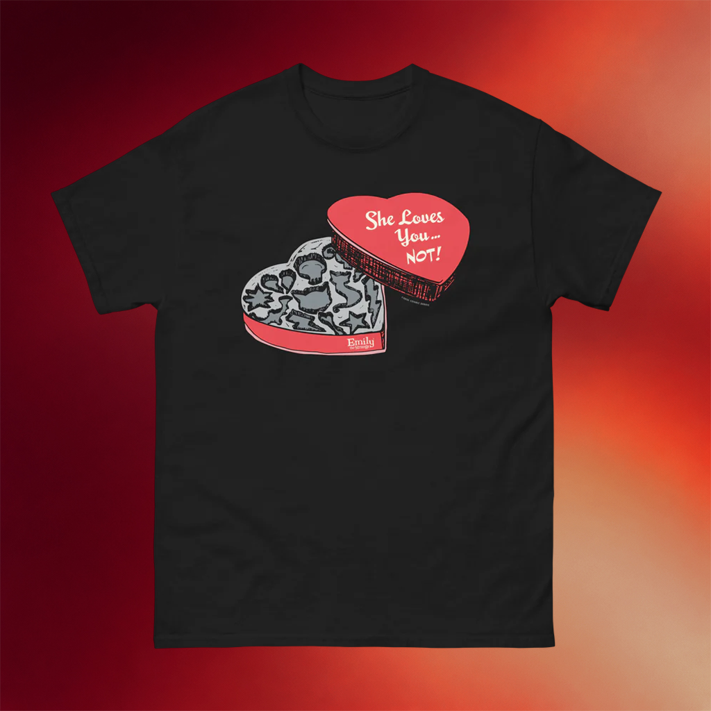 Emily Strange Merch She Loves You Not T-Shirt Emily The Strange Shirt Gifts For Girlfriend