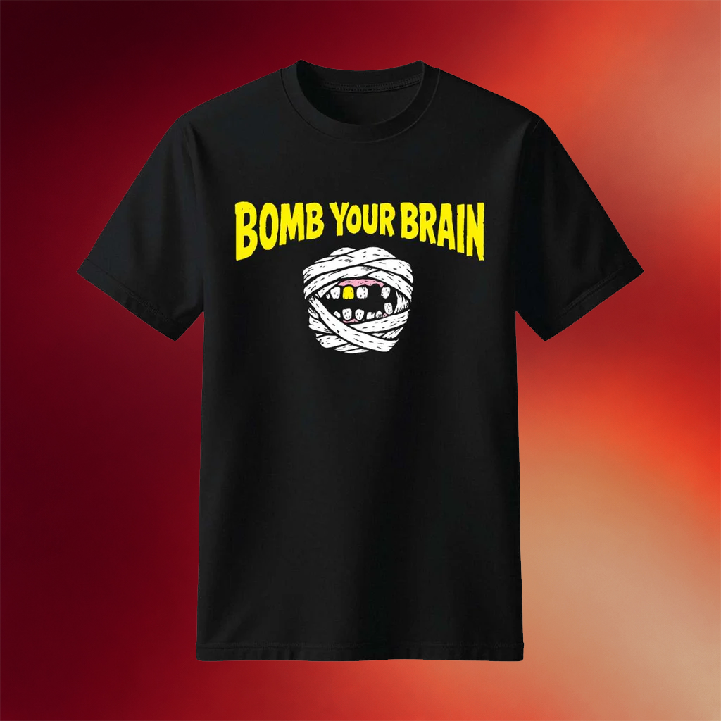 Distroville Merch 2026 Bomb Your Brain T-Shirt Music Gift Ideas For Guys