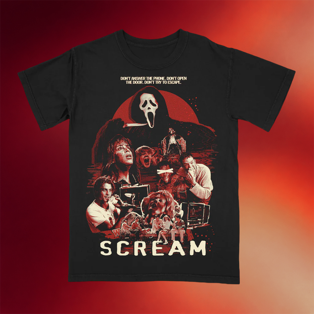 Creeporama Merch 2026 The Woodsboro Murders I_ll Be Right Back T-Shirt Gifts For Horror Fans