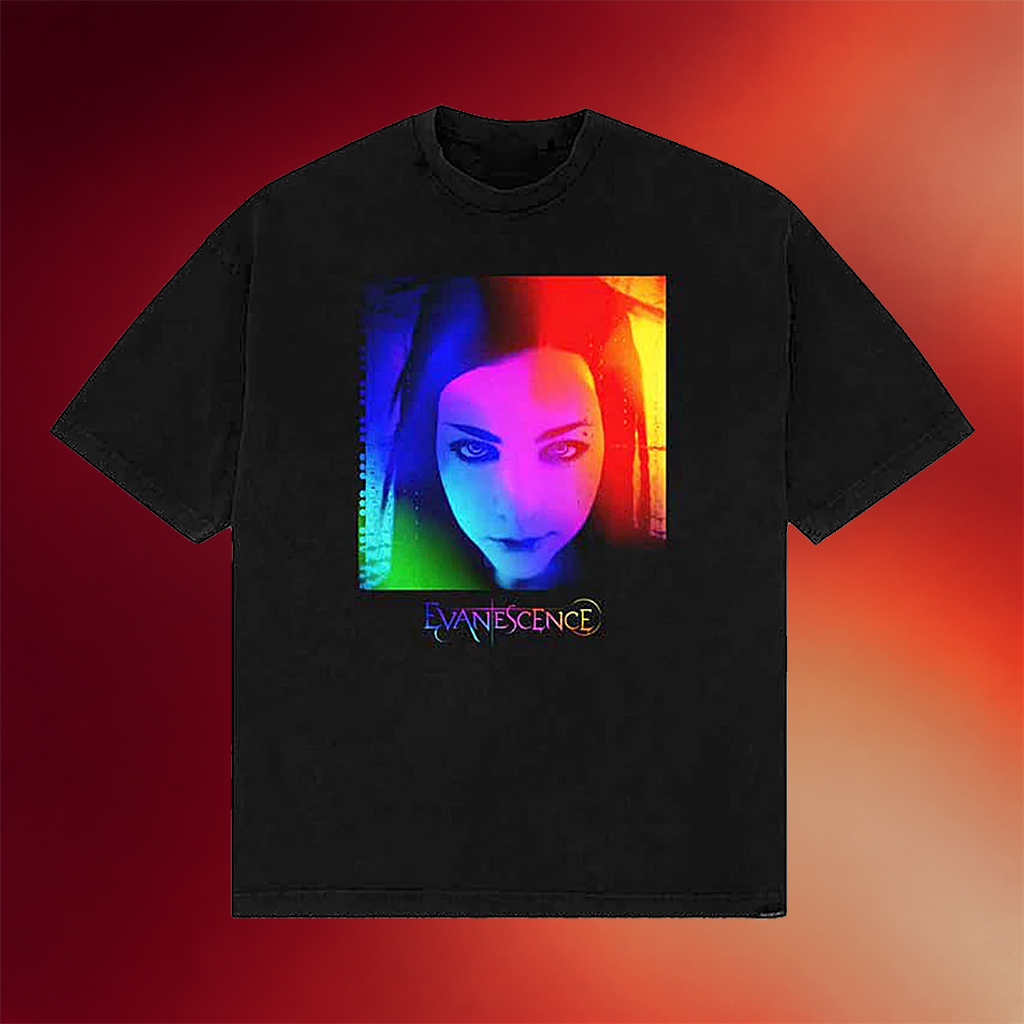 Evanescence Merch 2026 Gradient Fallen Album Black T-Shirt Gifts For Rock Music Lovers