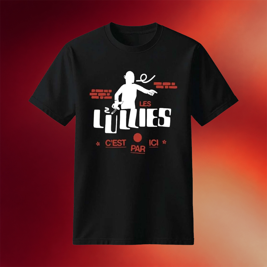 Distroville Merch 2026 Les Lullies C_est Par Ici T-Shirt Black Gift Ideas For Husband