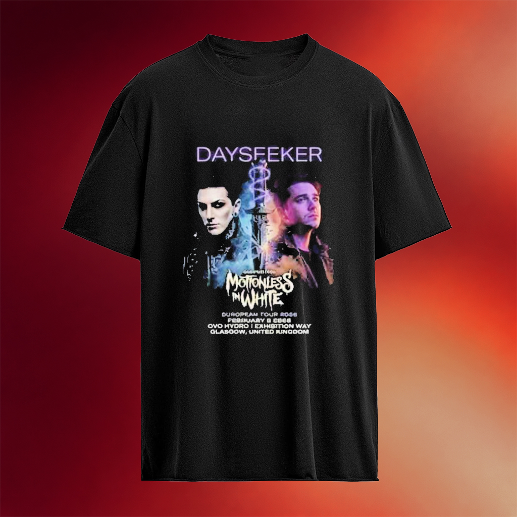 Dayseeker Supporting Motionless In White T-Shirt Dayseeker Merch Unique Gifts For Wife