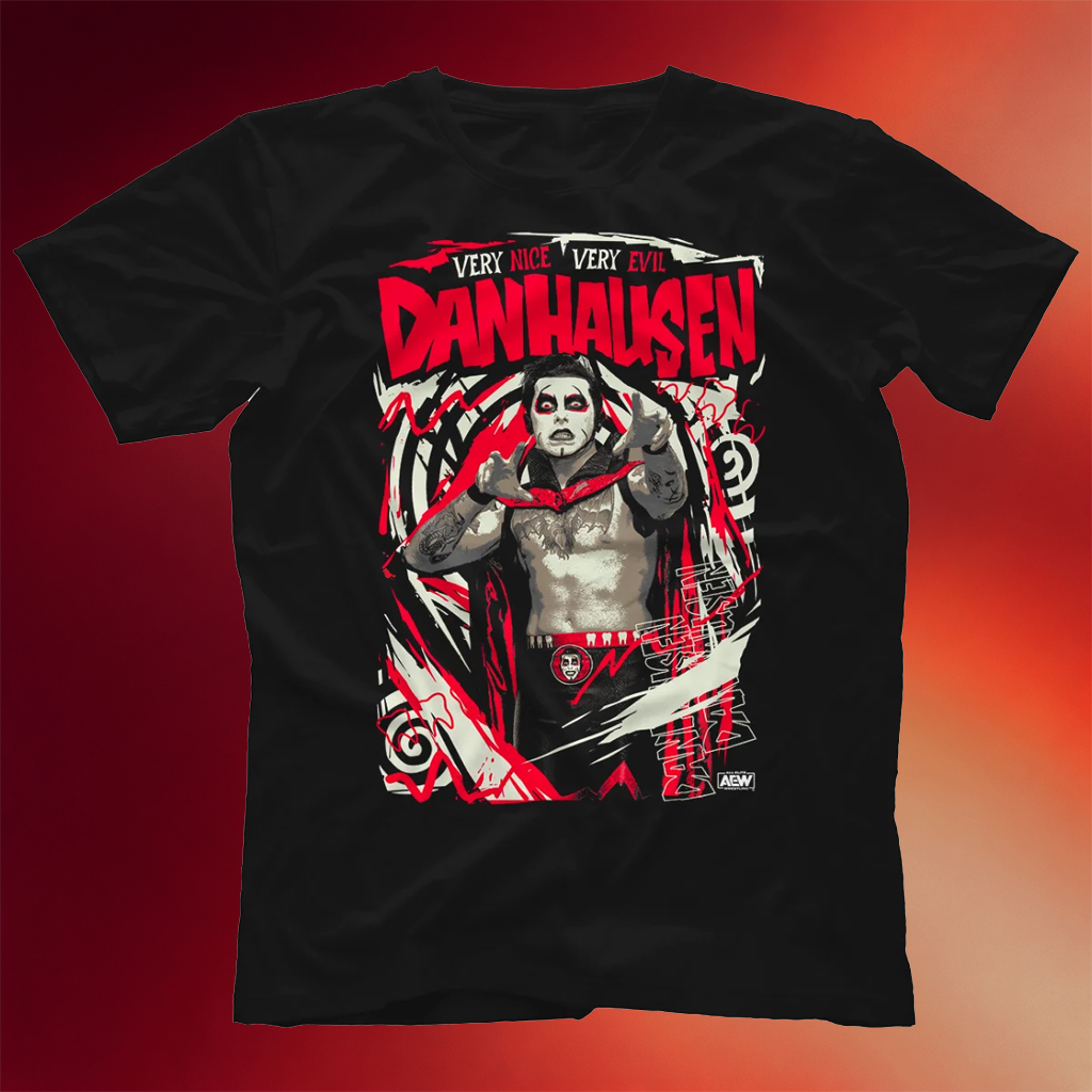 Danhausen Merch 2026 The Curse Of Danhausen T-Shirt Very Nice Very Evil Shirts For Men