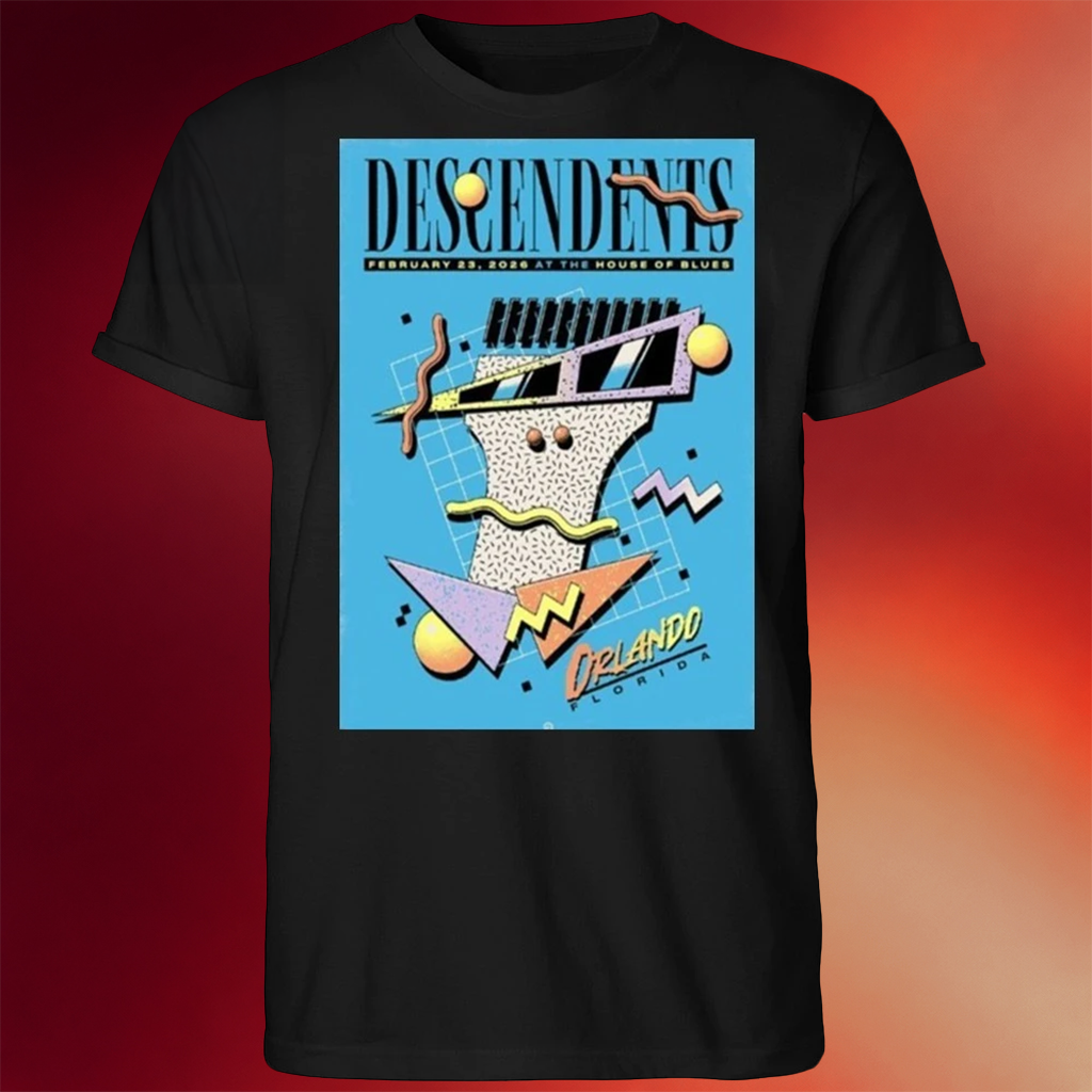 Descendents Orlando Florida 2026 Poster For Show At The House Of Blues On February 2026 Poster T-Shirt