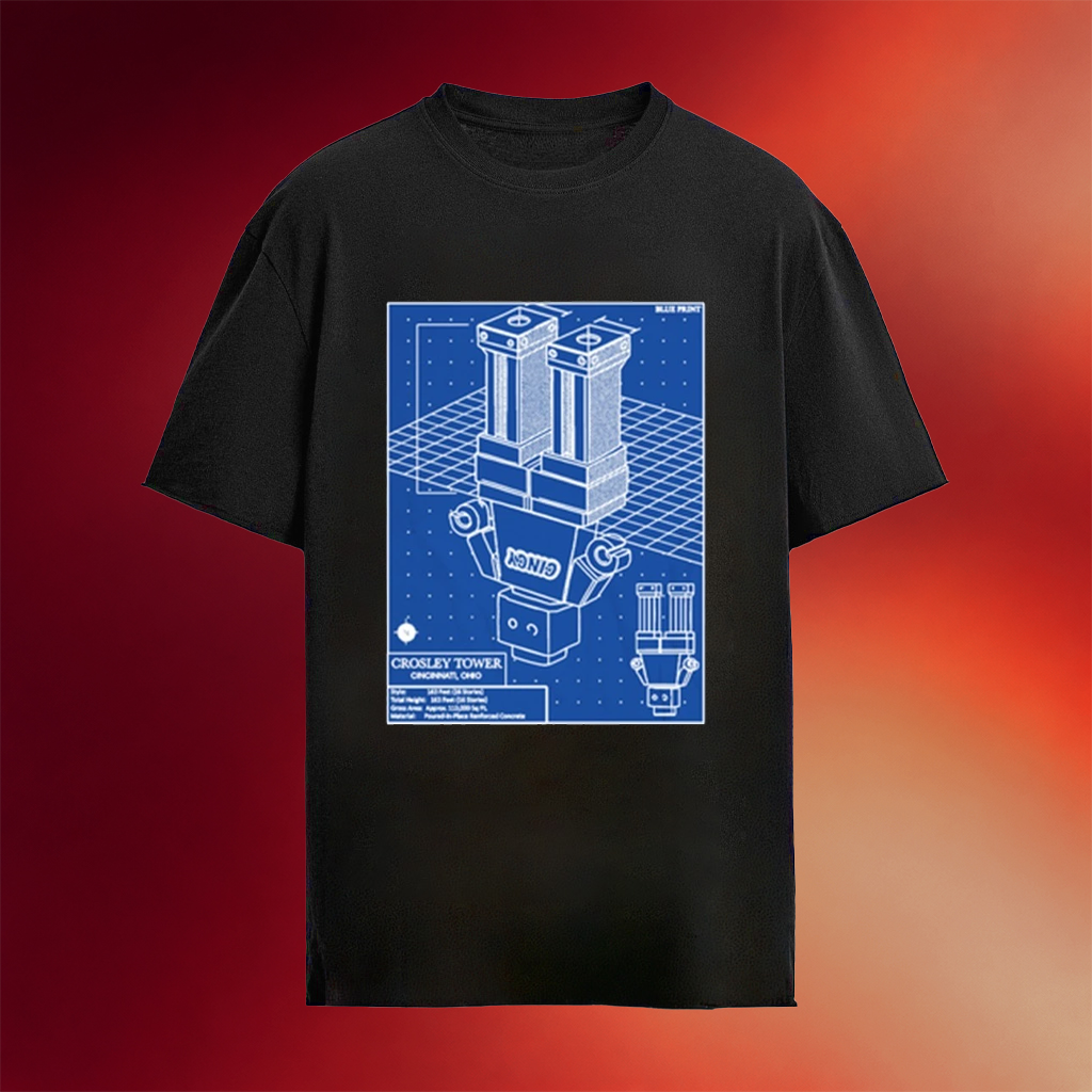 Crosley Tower Blueprint 2026 Shirt Black Unique Birthday Gift For Husband