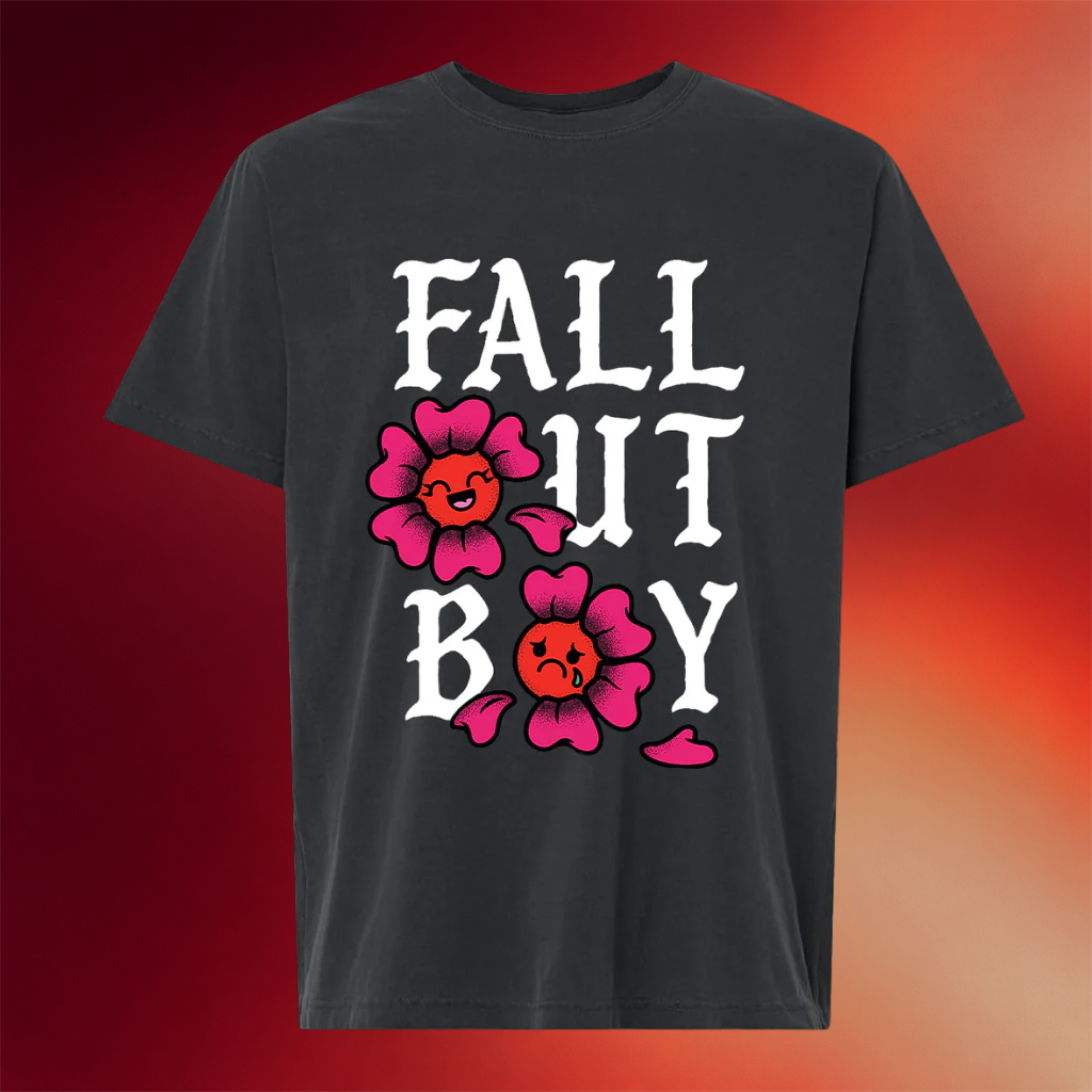 Fall Out Boy Merch Flowers T-Shirt Birthday Ideas For Wife