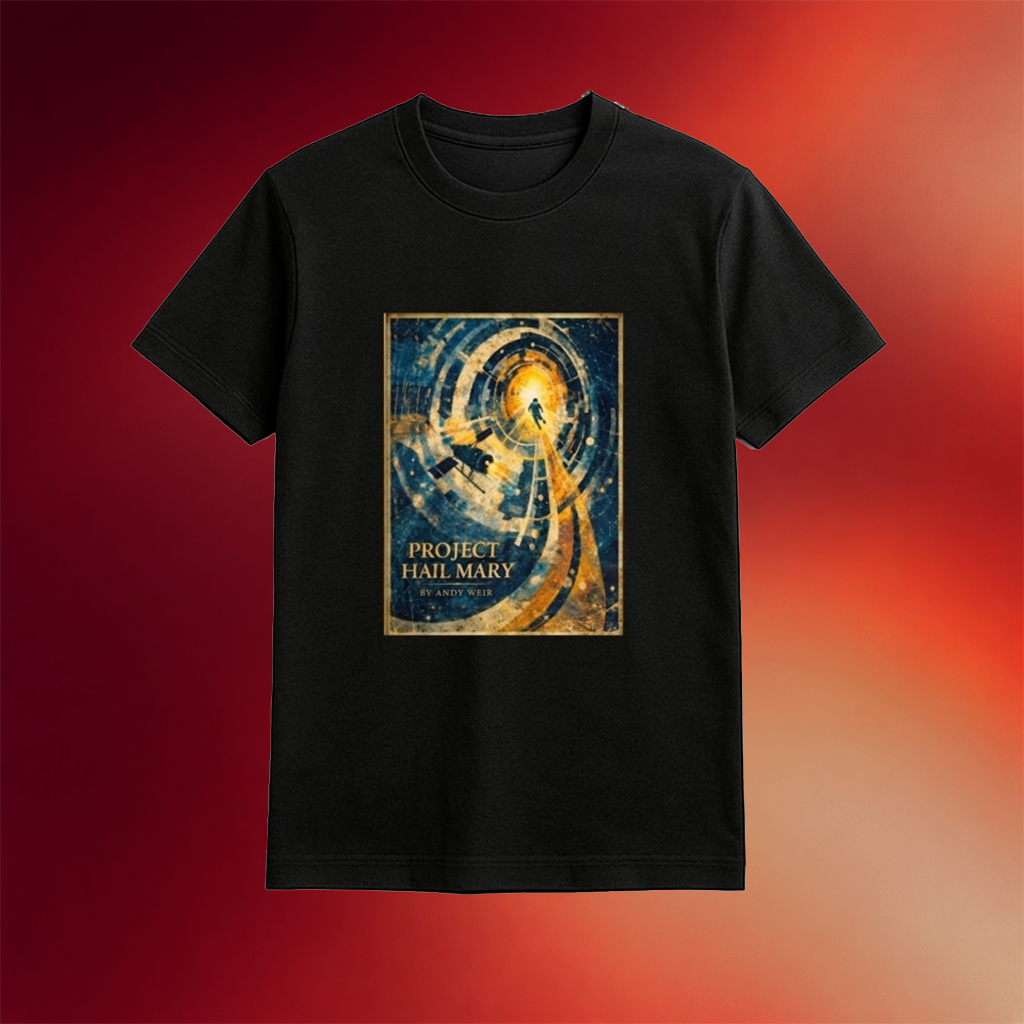 Project Hail Mary 2026 Movie Graphic Shirt Vintage Rocky And Ryland Grace T-Shirt Fans Gifts