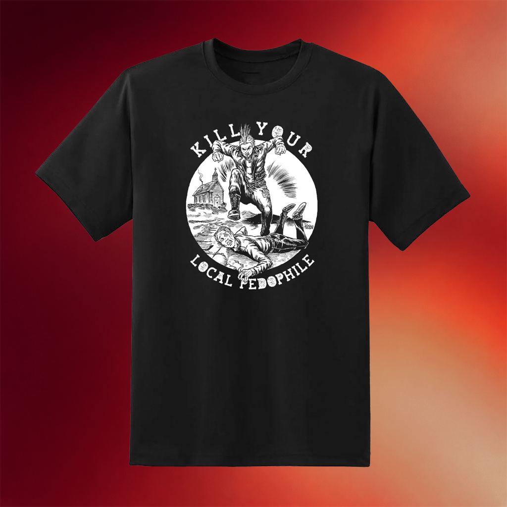 Punk With A Camera Merch 2026 Kill Your Local Pedophile Diablo Macabre T-Shirt Gifts For Him