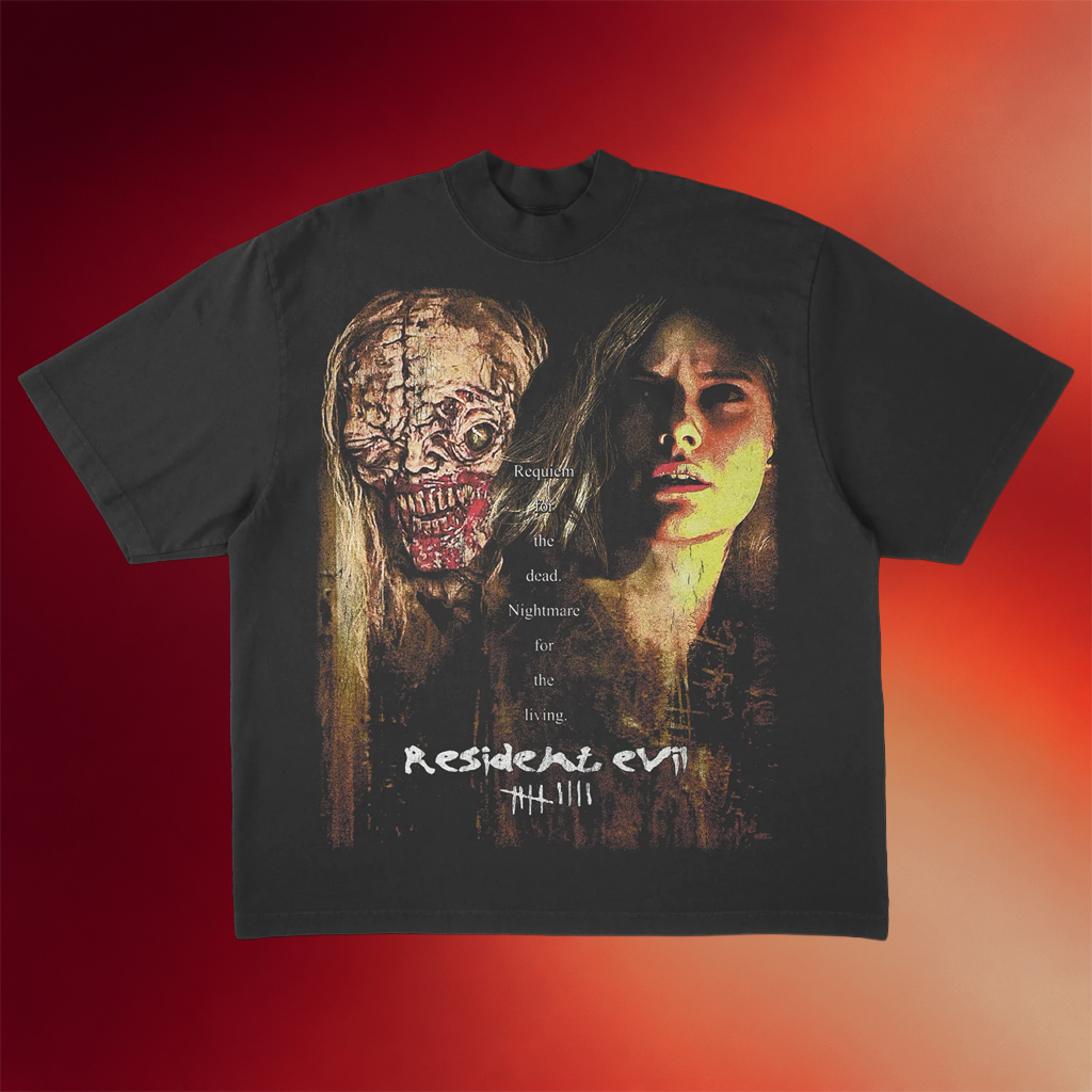 Prestige Merch Supply Resident Evil Requiem Se7en Flip T-Shirt Gifts For A Video Game Lover