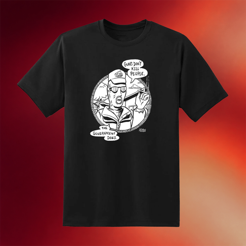 Punk With A Camera Merch 2026 Guns Don_t Kill People The Government Does Diablo Macabre T-Shirt