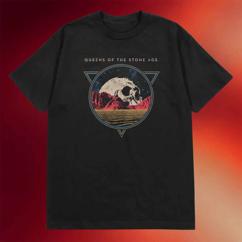 Queens Of The Stone Age Merch 2026 Planet Skull T-Shirt QOTSA Shirt Gift For Rock Band Fans