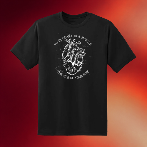Punk With A Camera Merch 2026 Your Heart Is A Muscle The Size Of Your Fist T-Shirt Gifts Ideas