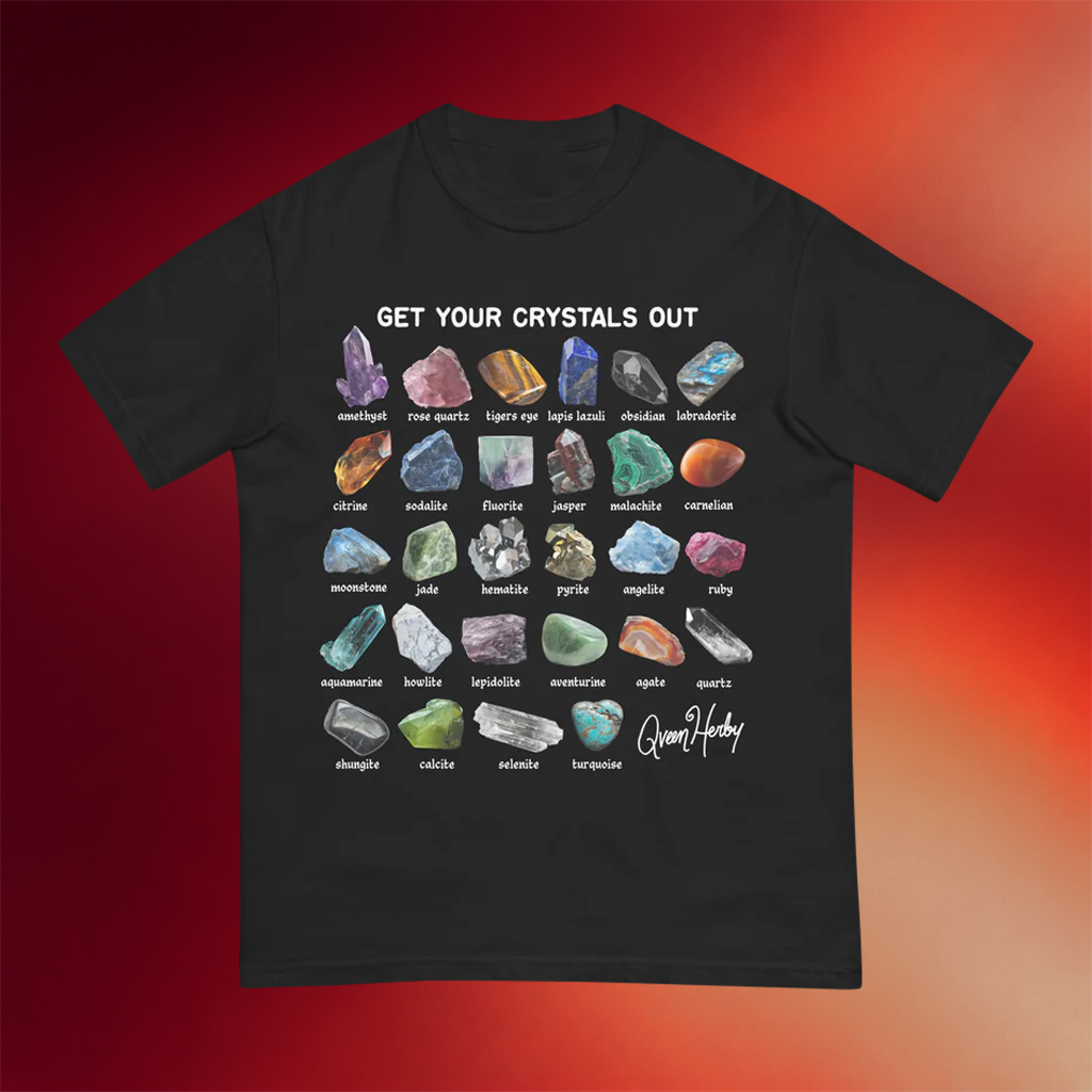 Qveen Herby Merch 2026 Crystals T-Shirt Amy Noonan Shirt Present For Music Lovers