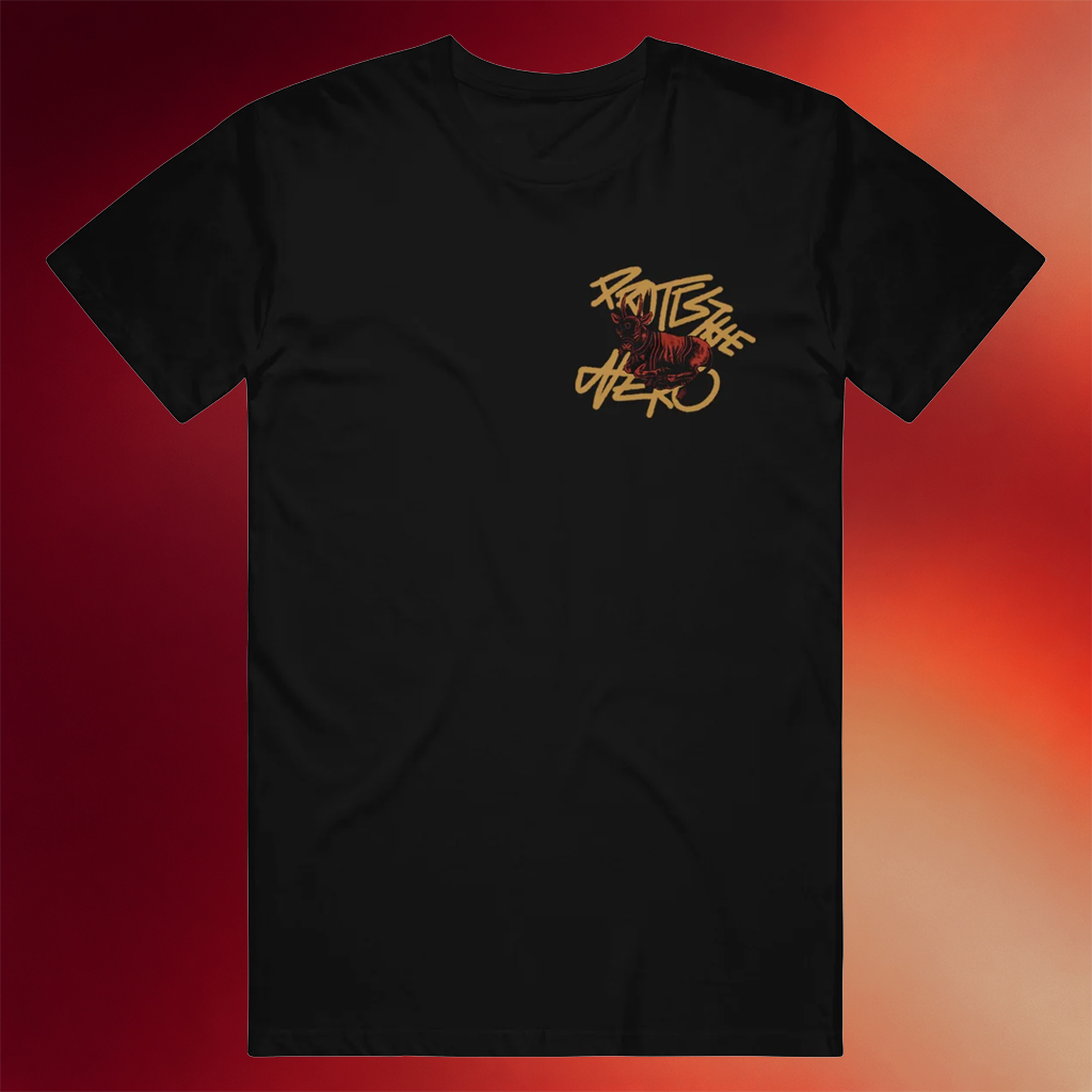 Protest The Hero Merch 2026 Laying Goat Black T-Shirt Presents For Music Lovers