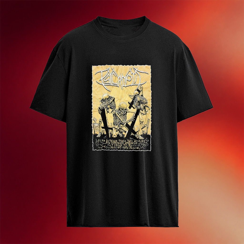Psycroptic You Belong Here Below Skeleton T-Shirt Psycroptic Merch Gifts For Band Fans