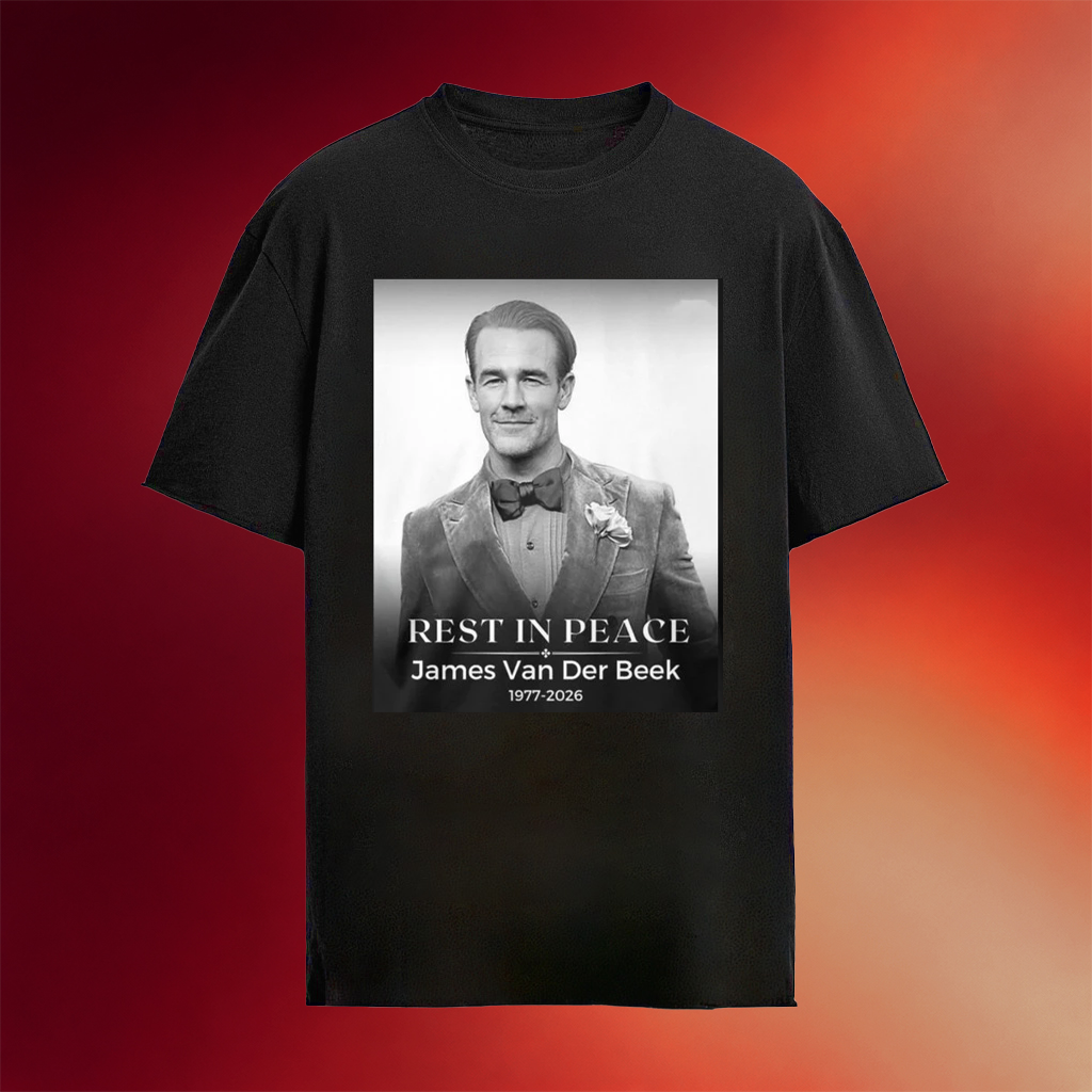 RIP Rest In Peace James Van Der Beek 1977 2026 Shirt Thank You For The Memories T-Shirt