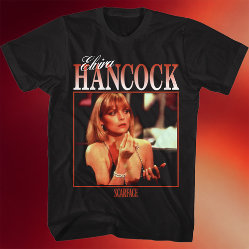 Scarface Merch Elvira Hancock Photo Scarface T-Shirt Best Father_s Day Special Gifts