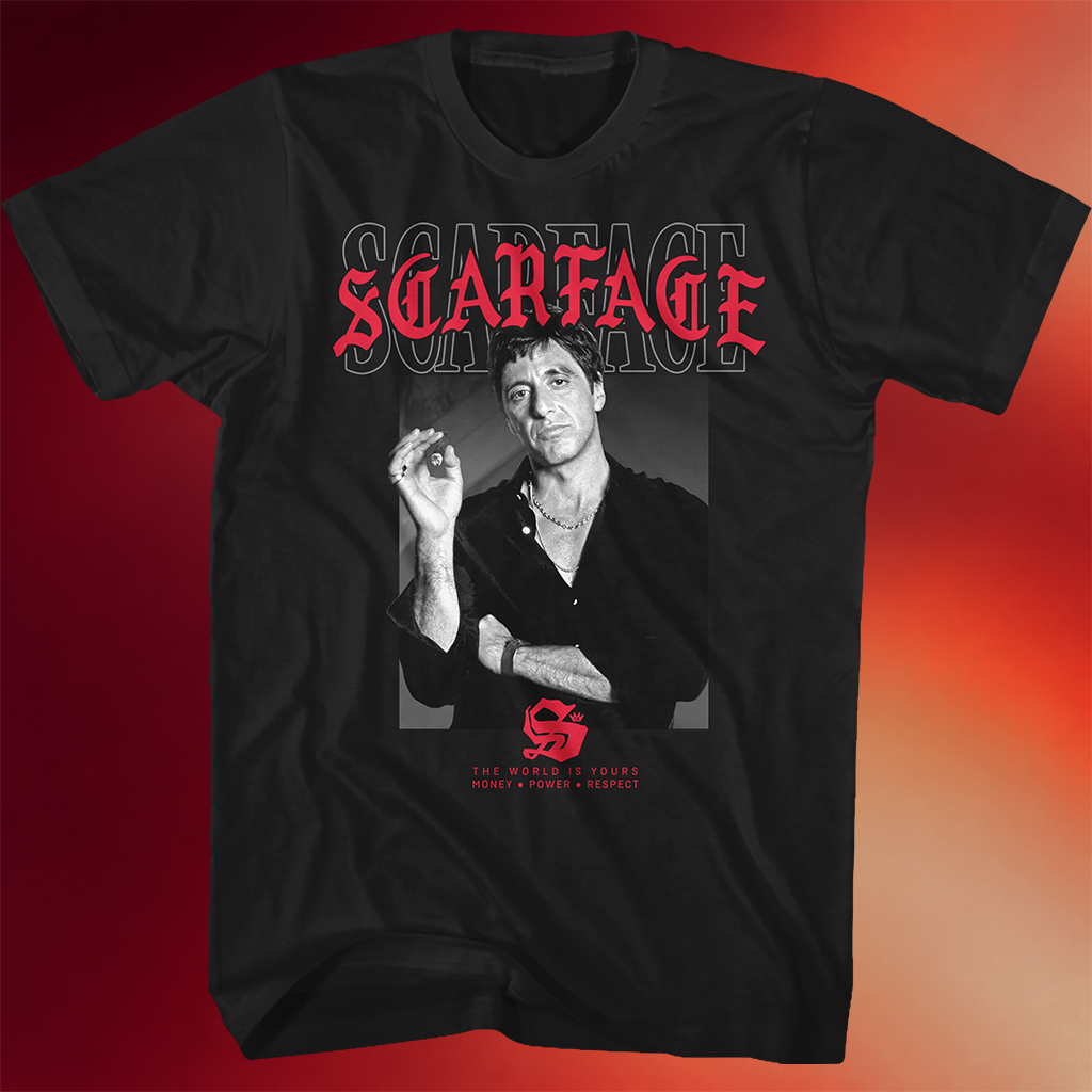 Scarface Shirt Tony Montana The World Is Yours Scarface T-Shirt Special Fathers Day Presents